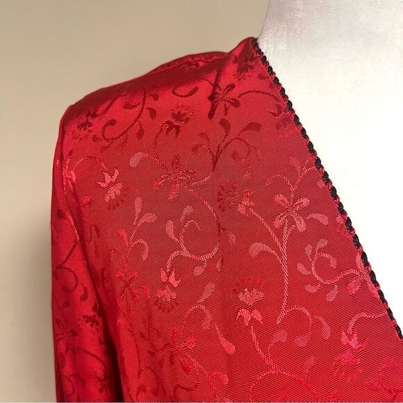 - SL Petites vintage red wrap top size 6/8 - Picture 2 of 7